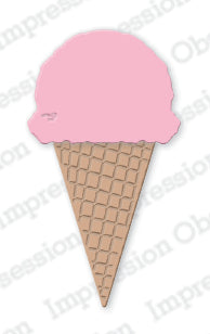 Impression Obsession Ice Cream Cone Die