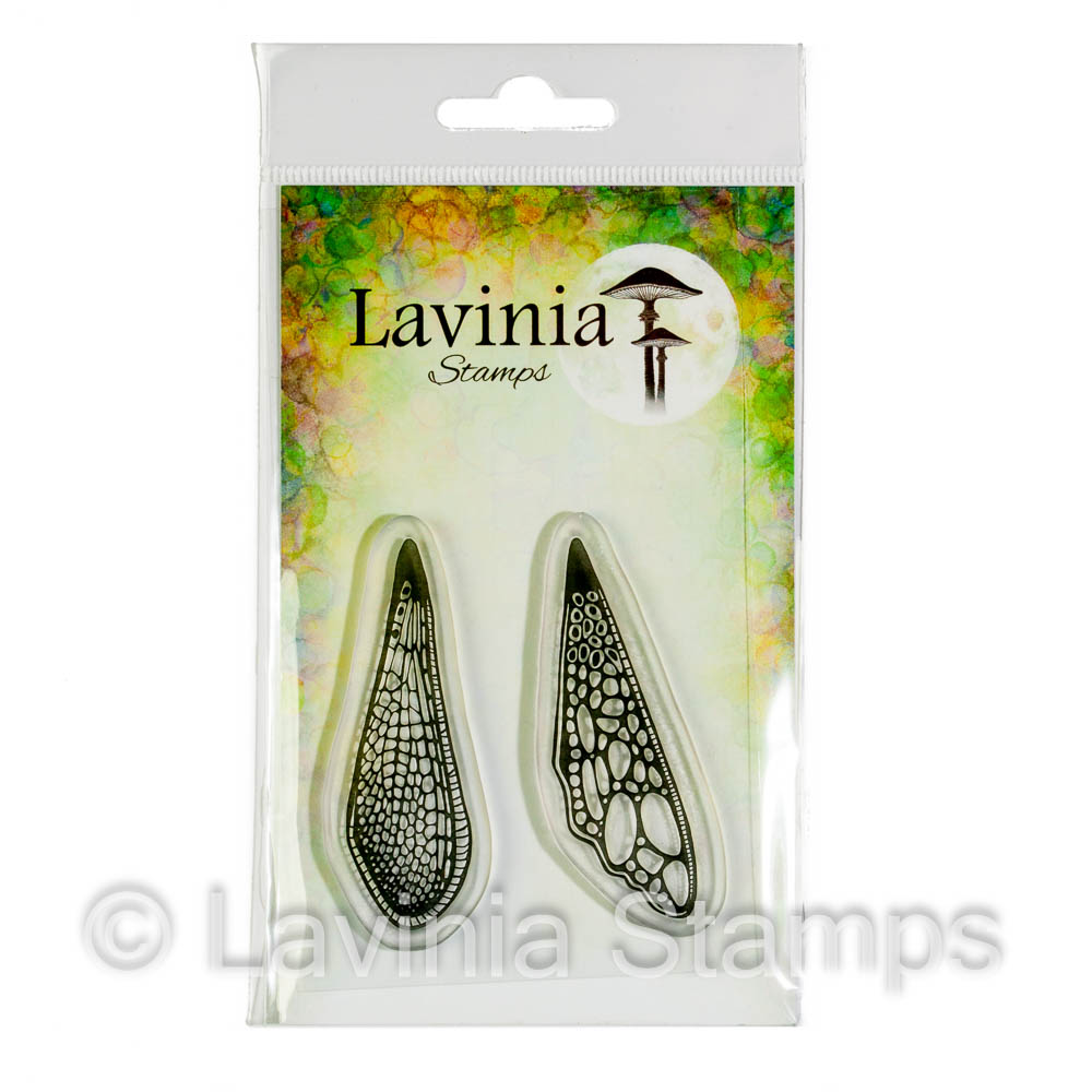 Lavinia Large Moulted Wings Clear Stamp Set