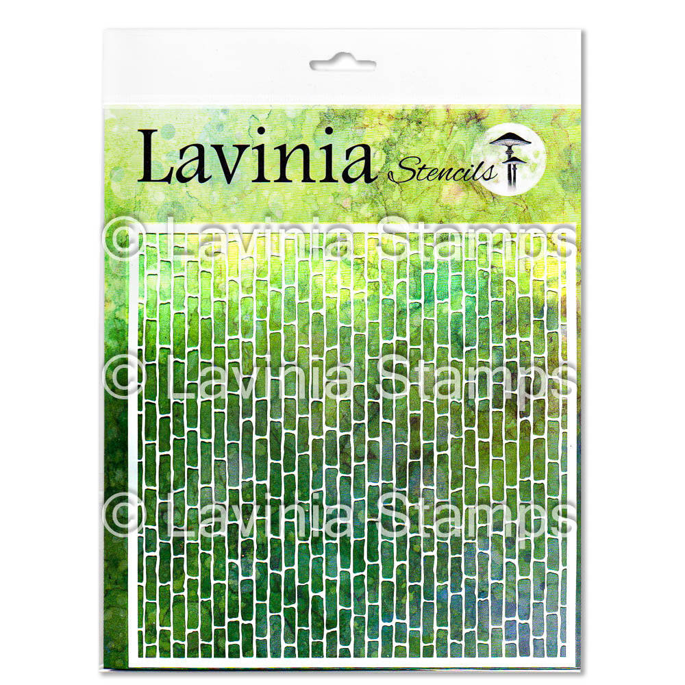 Lavinia Red Brick Stencil