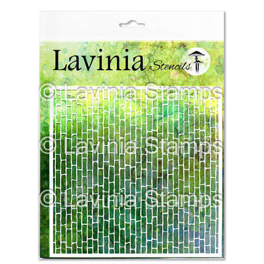 Lavinia Red Brick Stencil