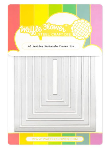 Waffle Flower A6 Rectangle Frames Dies