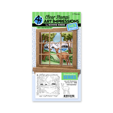 Art Impressions Deer Window Set
