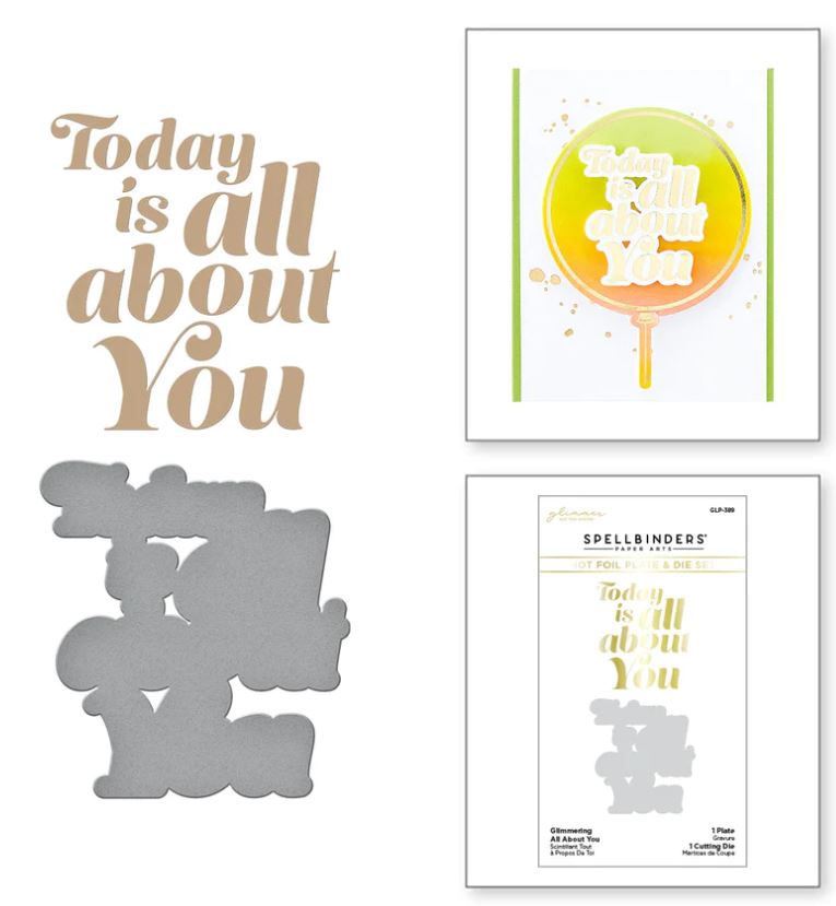 Spellbinders Glimmering All About You Foil Plate