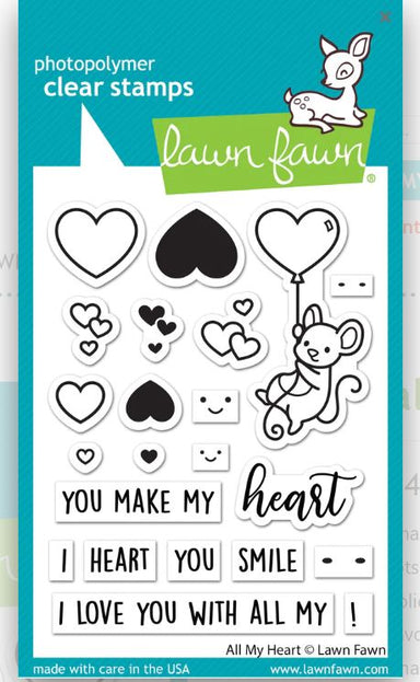 Lawn Fawn All My Heart Stamps