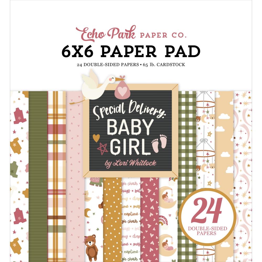Echo Park Special Delivery Baby Girl 6X6 Paper Pad