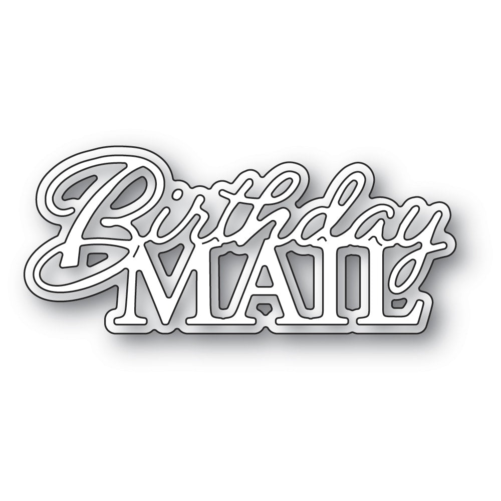 Memory Box Birthday Mail Posh Script Die