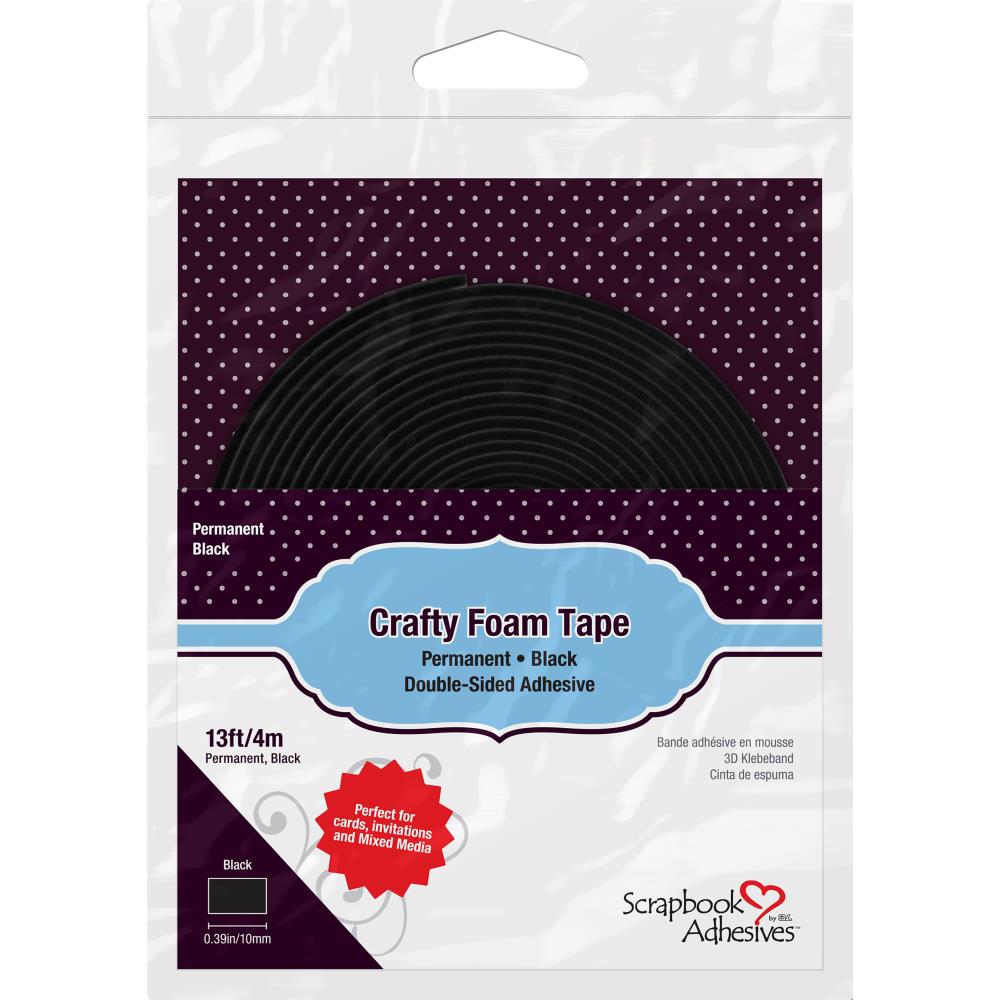 Scrapbook Adhesives Craft Foam Tape Black 13 Feet