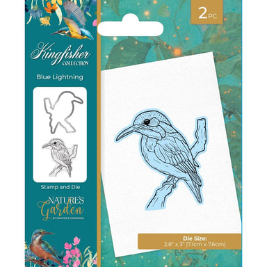 Crafters Companion Blue Lightening Stamp and Die