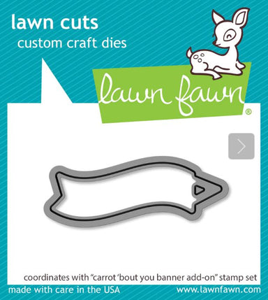 Lawn Fawn Carrot 'Bout You Banner Add On Die