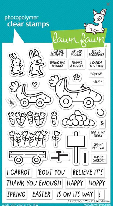 Lawn Fawn Carrot 'Bout You Clear Stamp