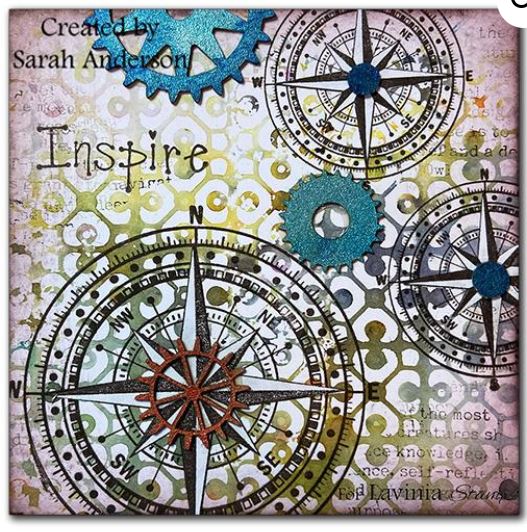 Lavinia Compass Small Clear Stamp
