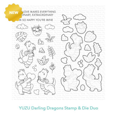 My Favorite Things Yuzu Darling Dragons Stamp and Die Combo