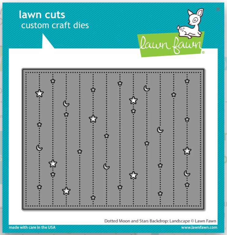 Lawn Fawn Dotted Moon and Stars Backdrop: Landscape