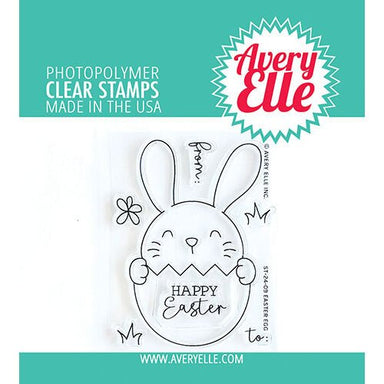 Avery Elle Easter Egg Clear Stamp