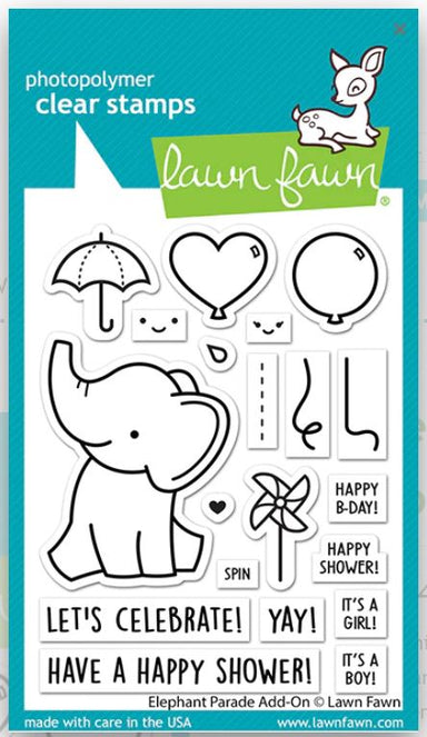 Lawn Fawn Elephant Parade Add On Stamp