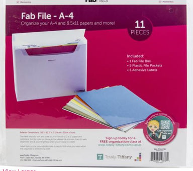 Crafters Companion Fab File A-4