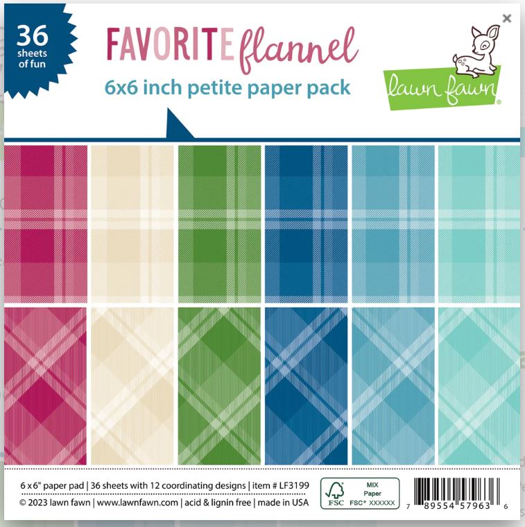 Lawn Fawn Favorite Flannel 6X6 Paper Pad
