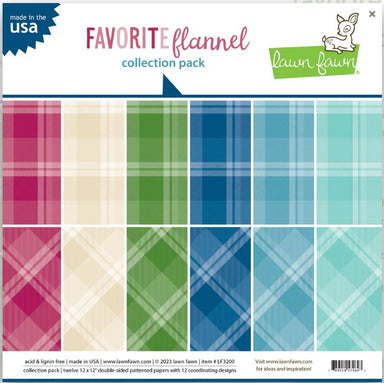 Lawn Fawn Favorite Flannel 12X12 Collection