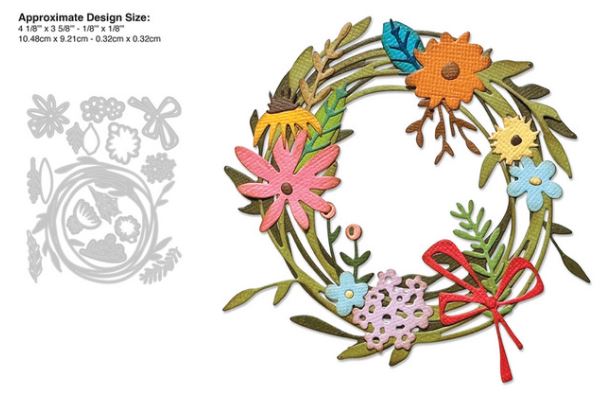 Sizzix Vault Funky Floral Wreath Dies