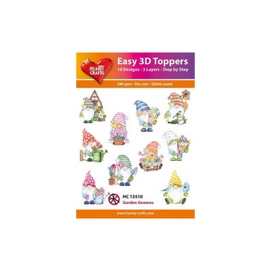 Hearty Crafts Garden Gnomes 3D Toppers