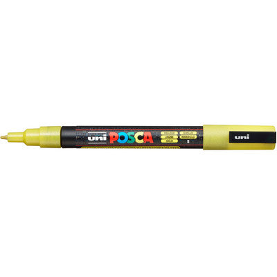 Posca Glitter Yellow Fine Bullet Pen