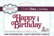 Creative Expressions Happy Birthday Candle Die