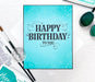 Hero Arts Happy Birthday Letterpress + Foil Plate