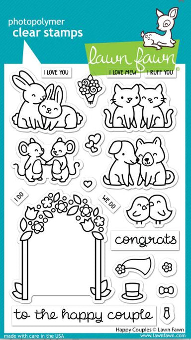 Lawn Fawn Happy Couples Clear Stamps