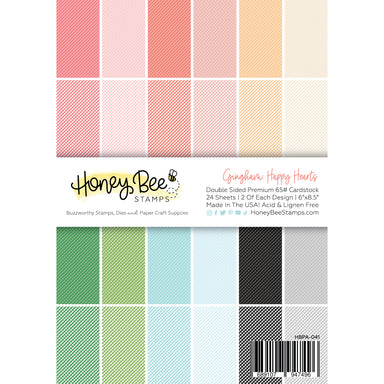 Honey Bee Stamps Happy Hearts 6x8.5" Paper Pad