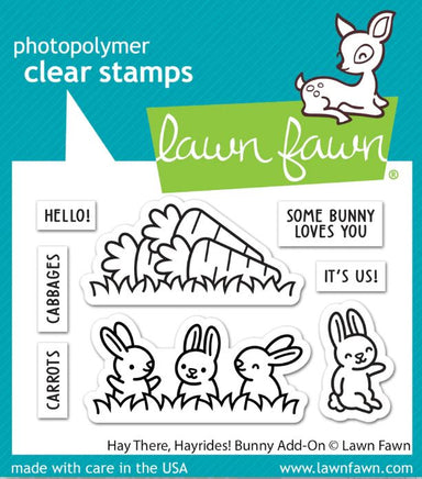 Lawn Fawn Hay There Hayrides! Bunny Add On Stamp