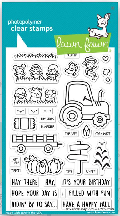 Lawn Fawn Hay There, Hayrides! Stamp Set