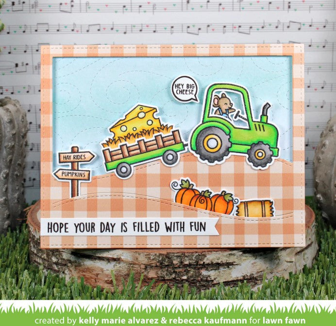 Lawn Fawn Hay There, Hayrides! Mice Add On Stamp