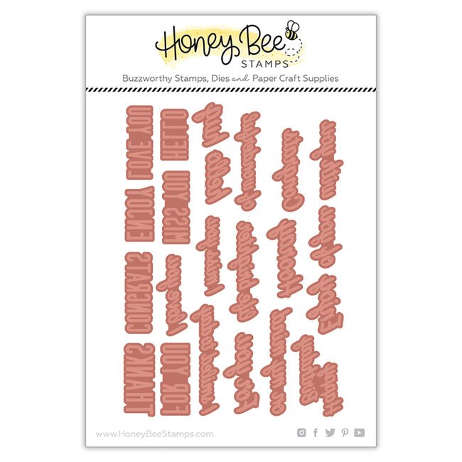 Honey Bee Stamps Small Card Hot Foil Plate