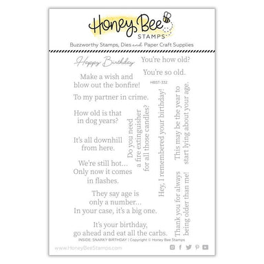 Honey Bee Stamps Inside: Snarky Birthday Sentiments