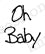 Impression Obsession Oh Baby Cling Stamp