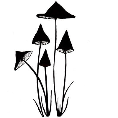 Lavinia Slender Mushrooms Stamp