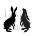 Lavinia Woodland Hares Clear Stamp