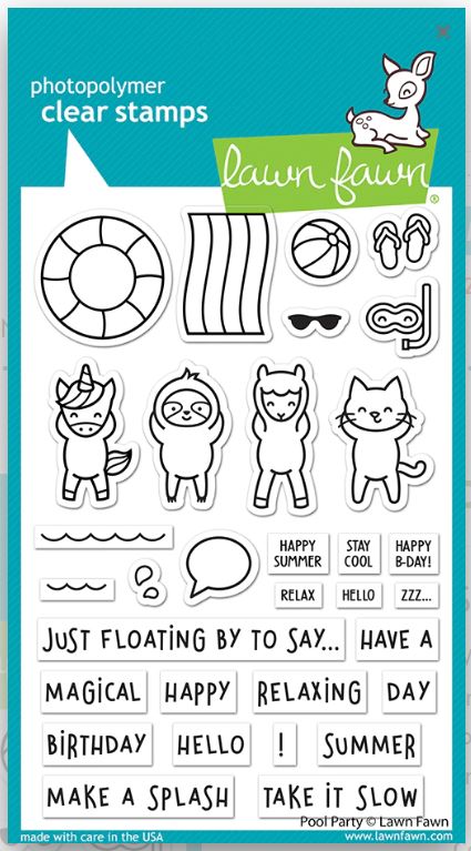 Lawn Fawn Pool Party Stamps