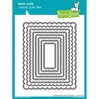 Lawn Fawn Scalloped Rectangle Stackable Die