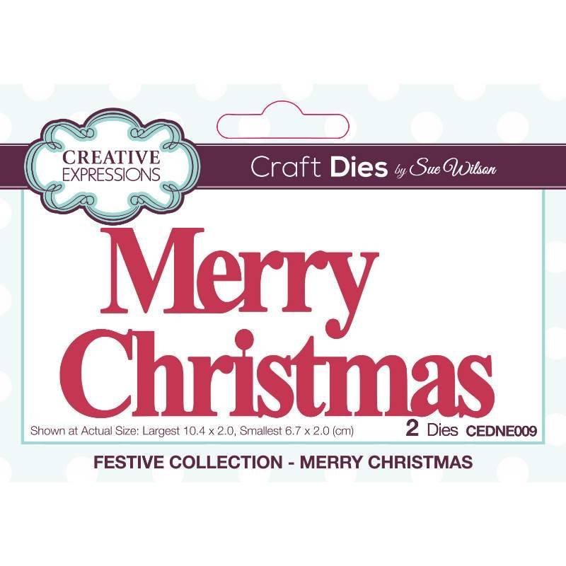 Creative Expressions Festive Collection Merry Christmas Die
