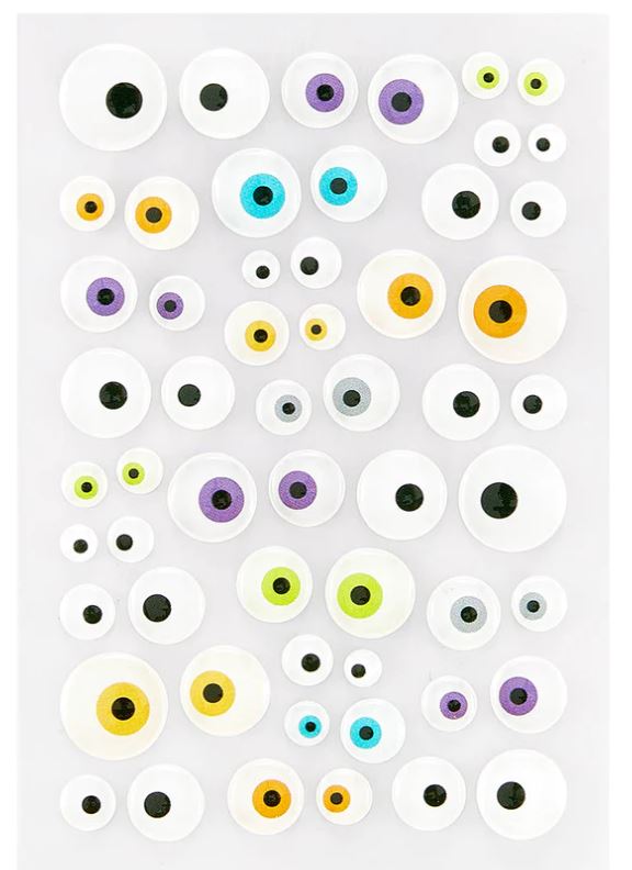 Spellbinders Monster Eyes Enamel Stickers