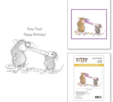 Spellbinders House Mouse Party Time! Stamp