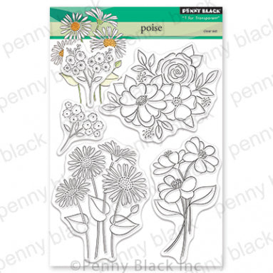 Penny Black Poise Clear Stamp Set