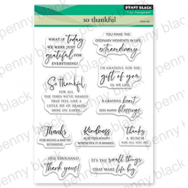 Penny Black So Thankful Clear Stamp Set