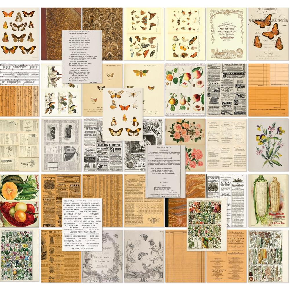 49 and Market Peach Collage Sheets