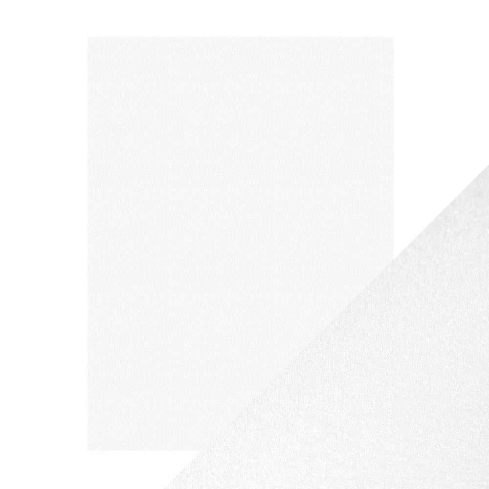 Tonic Pearl White Pearlescent Cardstock 5PKG