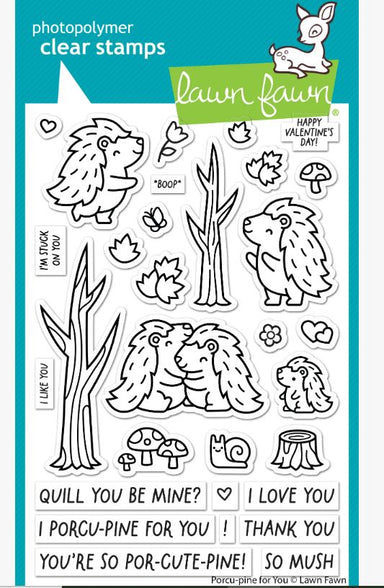 Lawn Fawn Porcu-pine For You Stamps