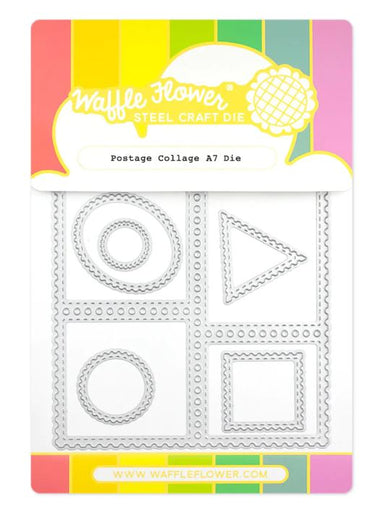 Waffle Flower Postage Collage A7 Die