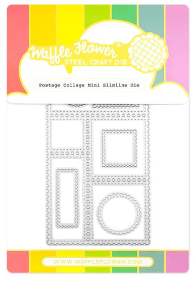 Waffle Flower Postage Collage Mini Slimline Die