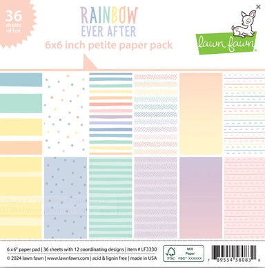 Lawn Fawn Rainbow Ever After 6X6 Paper Pad